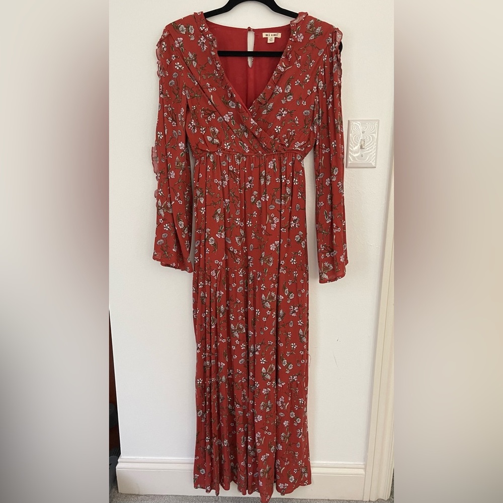 Miami Floral Boho Maxi Dress